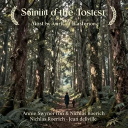 spirit of the last forest by Annie Swynnerton and Nicholas Roerich and jean delville, strong dramatic cinematic lighting , ornate headdress , flowing robes, lost civilizations, smooth, sharp focus, extremely detailed