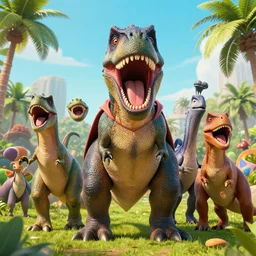 super ultra mega generic dinosaur reunification screaming at the camera because yes