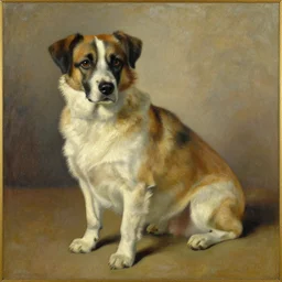 a beautiful painting, dog, by vladimir mayakovsky
