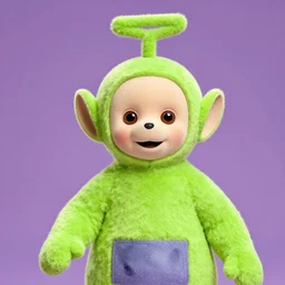 Rick Astley as a teletubby, ultra HD, Ultra realistic, 8k
