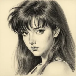 pencil art, detailed portrait of anime girl, intricate, hyper detailed, realistic, oil painting, by julie bell, frank frazetta, cinematic lighting