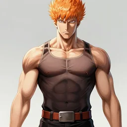 one punch man, hyper detailed masterpiece, digital art painting, comics aesthetic,