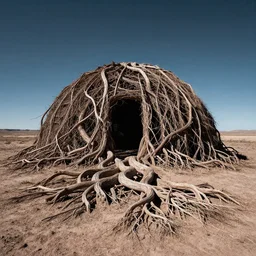 photo of a stargate by marc adamus, land art made of gnarled roots by jaehyo lee