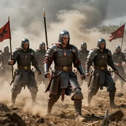 warriors on a battlefield