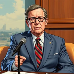 governor mike dewine on the gta v cover art