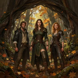 cave in autumnal forest, d & d, fantasy, portrait, highly detailed, digital painting, trending on artstation, concept art, sharp focus, illustration, art by artgerm and greg rutkowski and magali villeneuve