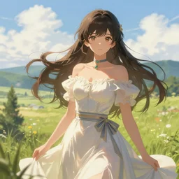 this is the most beautiful girl in the most beautiful artwork of the most beautiful girl wearing elegant clothes, artstation!! pixiv!!, scenery art detailed, volumetric lighting, by range murata