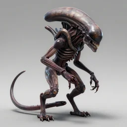 unreal engine, xenomorph cat inspired by Giger