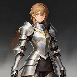 yoh yoshinari, ilya kuvshinov editorial anime illustration female knight in ornate armor, last exile, murata range, fine detail,, dramatic lighting, dynamic composition, cel shading, vivid, rich texture, alphonse mucha, ( ( ( colorful ) ) ), gustav klimt, cinematic