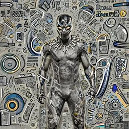 Justin Bieber as the Black Panther