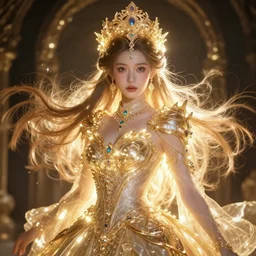 portrait of talented princess, glowing, ornate and intricate, stunning, dynamic lighting, intricate and detailed.