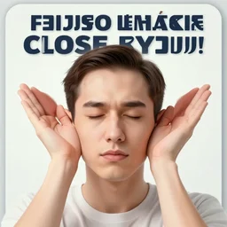 propaganda poster cover your ears and close your eyes