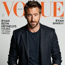 ryan reynolds on the cover of vogue
