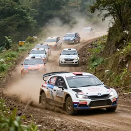 8 0 s cars, yashica me - 1, slight motion blur, rally race in a muddy mountain road