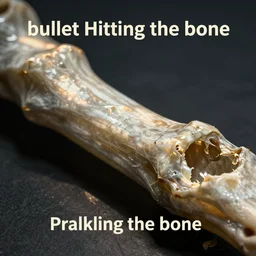 “ bullet Hitting the bone”