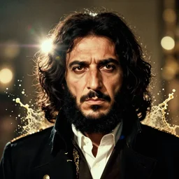 muammar kadhafi as emperor napoleon, splash art, movie still, detailed face, cinematic lighting, dramatic, octane render, long lens, shallow depth of field, bokeh, anamorphic lens flare, 8 k, hyper detailed, 3 5 mm film grain