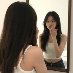 [ [ [ [ [ [ [ [ [ [ first person pov ] ] ] ] ] ] ] ] ] ] of me looking in the mirror