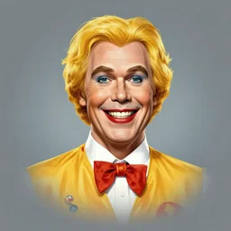Ronald McDonald presidential portrait, by Jack Kirby