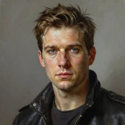 ultra realistic portrait painting of hugh jackson, art by frank frazetta, 4 k, ultra realistic, highly detailed, epic lighting