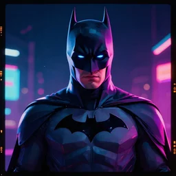 batman portrait, synthwave, neon, vector graphics, cinematic, volumetric lighting, f 8 aperture, cinematic eastman 5 3 8 4 film, photorealistic
