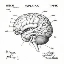 mech to human mind uplink schematic by thomas hubert. in the style of a 1 9 8 3 patent design diagram