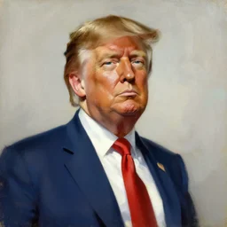 donald trump figure painting by jc leyendecker!! phil hale!, angular, brush strokes, painterly, vintage, crisp