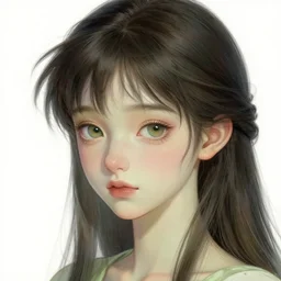 van gogh character concept art of an anime dryad | | cute - fine - face, pretty face, realistic shaded perfect face, fine details by stanley artgerm lau, wlop, rossdraws, james jean, andrei riabovitchev, marc simonetti, and sakimichan, tranding on artstation