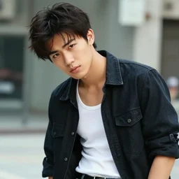 an extremely handsome rebellious hot young guy, 2 0 0 2 photo