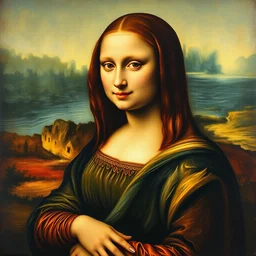 painting of mona lisa in the style of van gogh
