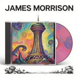 book cover with a drawing of a tower, an album cover by james morrison, instagram contest winner, afrofuturism, biomorphic, trance compilation cd, artwork
