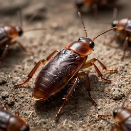 hyperrealistic texture cockroaches on the backrooms