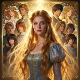 highly detailed portrait of a princess with long hairs, stephen bliss, unreal engine, fantasy art by greg rutkowski, loish, rhads, ferdinand knab, makoto shinkai and lois van baarle, ilya kuvshinov, rossdraws, tom bagshaw, alphonse mucha, global illumination, radiant light, detailed and intricate environment