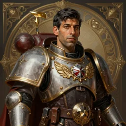 Rishi Sunak as Warhammer 40k Emperor, portrait, fantasy, intricate, elegant, highly detailed, digital painting, artstation, concept art, smooth, sharp focus, illustration, art by artgerm and greg rutkowski and alphonse mucha
