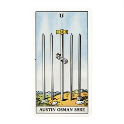 seven of swords tarot card by austin osman spare