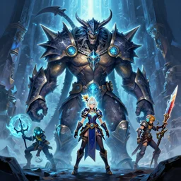 scarred yian garuga boss of monster hunter world iceborn worldboss guild raid digital painting bioluminance alena aenami artworks in 4 k rtx hdr design by lois van baarle by sung choi by john kirby and artgerm style pascal blanche and magali villeneuve