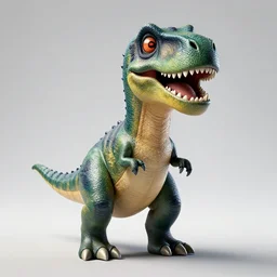 a portrait of a dinosaur, central composition, very cartoon, shape focus, high detailed, by daft punk