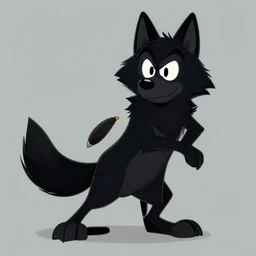 a black wolf character by tex avery