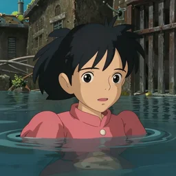 realistic close up still from howl's moving castle ( 2 0 0 4 ) of a flooded prison, hq, depth of field.