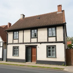 the front side of a commoners house, year 1 2 5 3