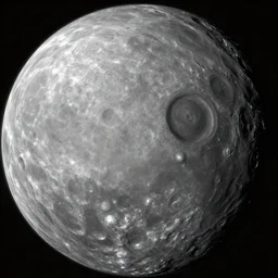 surface of an alien moon planet t