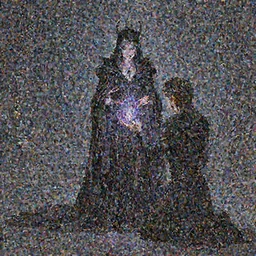 the dark sorceress bestows her magic upon her disciple, which is kneeling in front of her, concept art, trending on artstatio HD