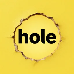 an album cover of a hole with a yellow background and the text hole