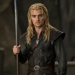 Orlando Bloom as Legolas, cinema still from The Lord of the Rings: Morgot Returns (2022)