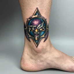 league of legends FF15 Tattoo on ancle