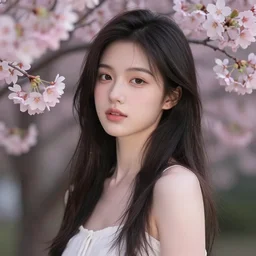 sakura, au naturel, hyper detailed, digital art, trending in artstation, cinematic lighting, studio quality, smooth render, unreal engine 5 rendered, octane rendered, art style by klimt and nixeu and ian sprigger and wlop and krenz cushart