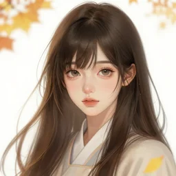 Character concept art of an anime Goddess of the Autumn || cute-fine-face, pretty face, realistic shaded Perfect face, fine details by Stanley Artgerm Lau, WLOP, Rossdraws, James Jean, Andrei Riabovitchev, Marc Simonetti, and Sakimichan, tranding on artstation