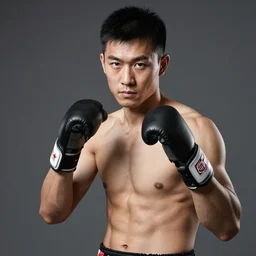 the fighter by ruan jia, portrait