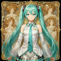 portrait of disney hatsune miku!!!!!!!!!!, intricate, elegant, highly detailed, digital painting, artstation, concept art, smooth, sharp focus, illustration, art by artgerm and greg rutkowski and alphonse mucha and uang guangjian and gil elvgren and sachin teng and wlop!!, symmetry!!