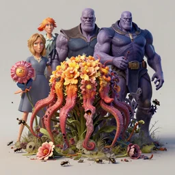 the platonic ideal of flowers, rotting, insects and praying of cletus kasady carnage thanos nazgul wild hunt doctor manhattan chtulu mandelbulb howl's moving castle mandala davinci heavy rain the witcher, d & d, fantasy, ego death, decay, dmt, psilocybin, art by artgerm and greg rutkowski and alphonse mucha