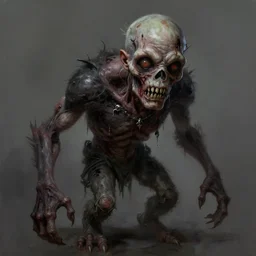 a detailed portrait of a zombie golem by anton semenov, horror, dark, digital art, realistic painting, character design, trending on artstation